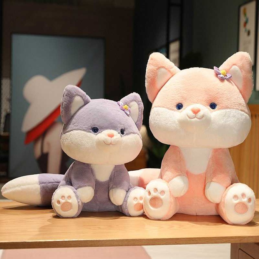 Plushies Kawaii Therapy | Kawaii Cotton Candy Series Fox Plush (40Cm) Limited Edition