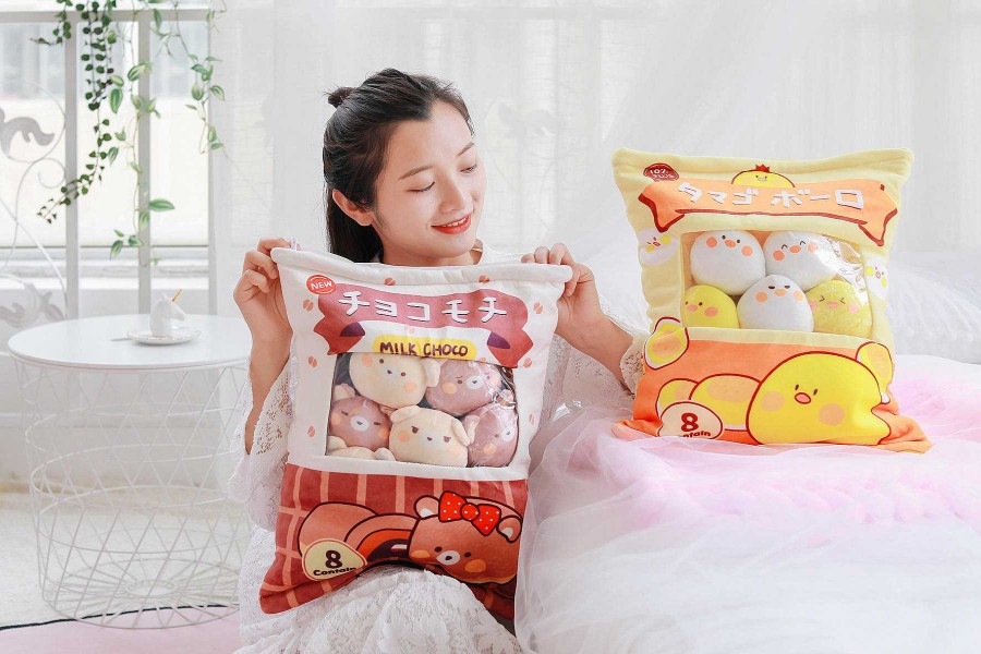 Plushies Kawaii Therapy | A Bag Of Kawaii Chocolate Pudding Dolls Bear