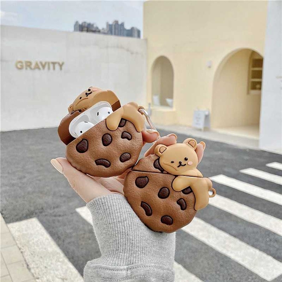 Accessories Kawaii Therapy | Kawaii Chocolate Chip Earphone Protective Case Style 1