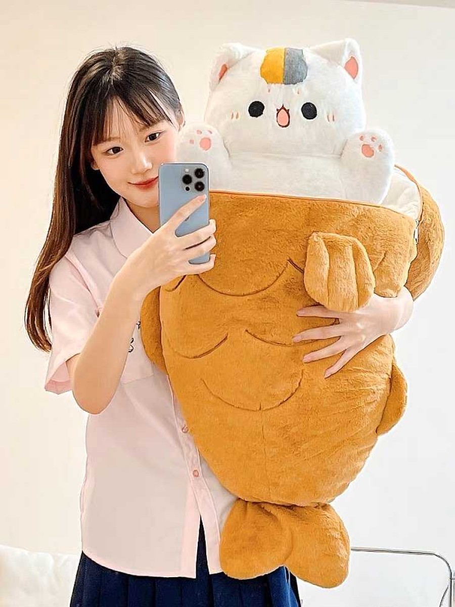 Plushies Kawaii Therapy | Kawaii Japanese Fish Taiyaki Plush Jumbo Edition