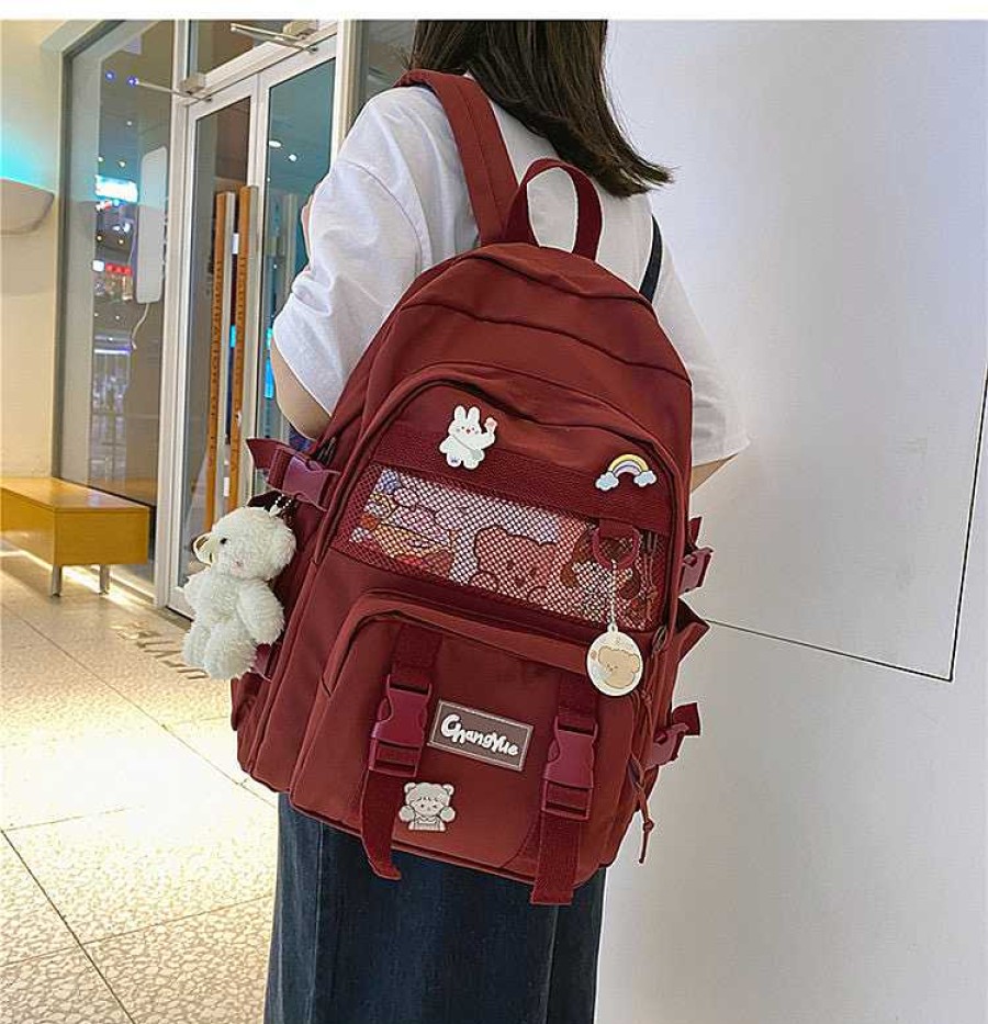 Bags Kawaii Therapy | Kawaii College Large Capacity Korea Style Backpack