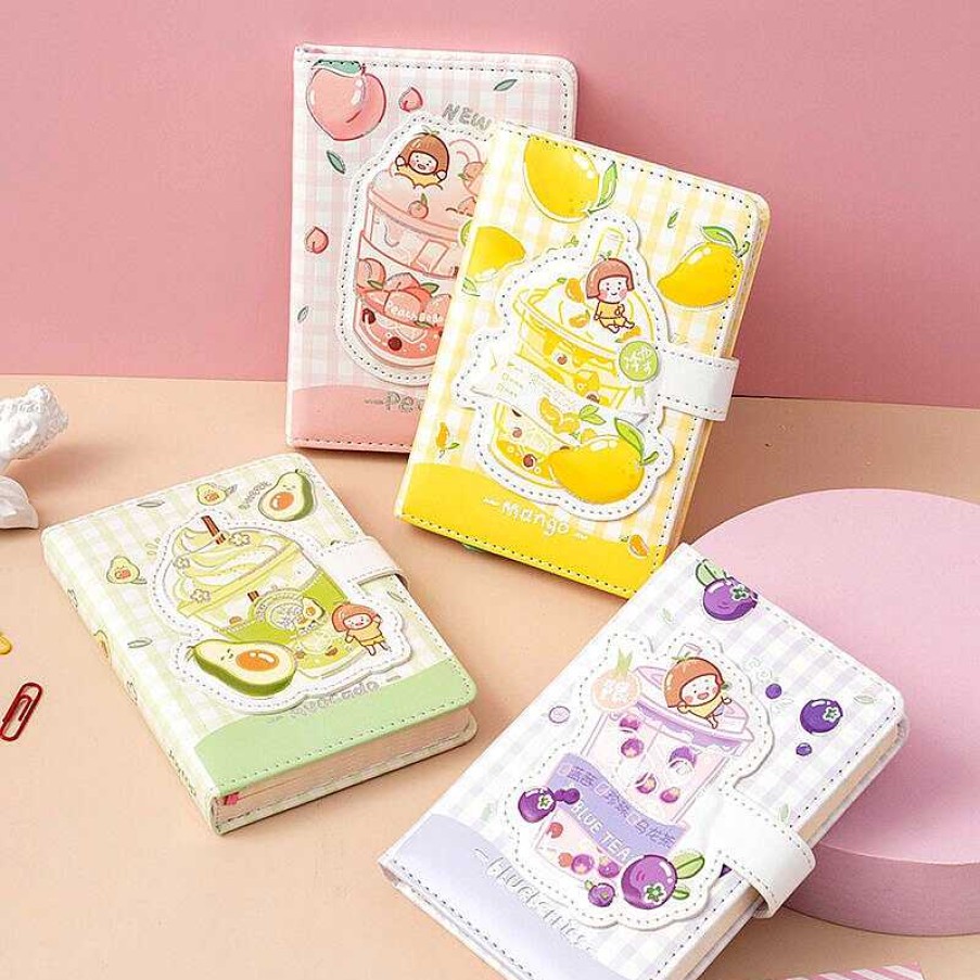 Stationery Kawaii Therapy | Kawaii Bubble Tea Fruits Notebook Planner Limited Edition