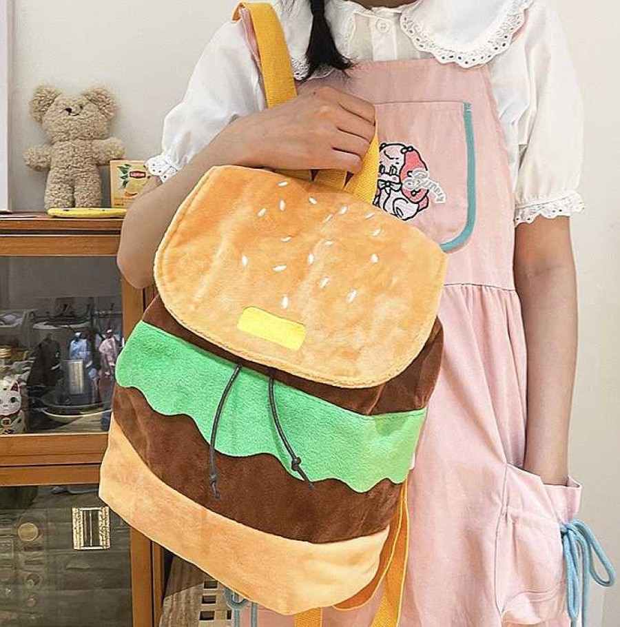 Bags Kawaii Therapy | Kawaii Therapy Hamburger Backpack Limited Edition As Picture