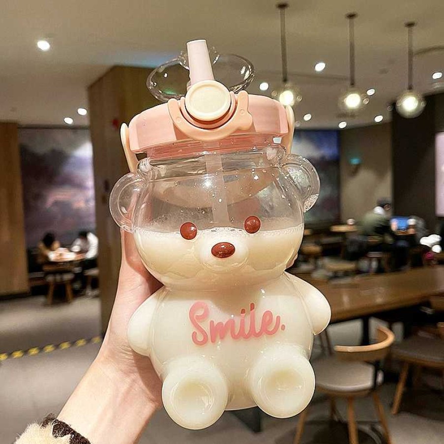 Bottles Kawaii Therapy | Kawaii Therapy Bear Straw Bottle (1000Ml) Limited Edition