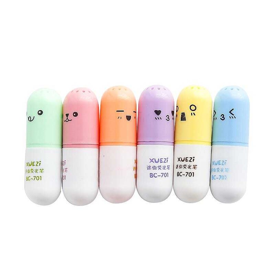 Stationery Kawaii Therapy | Kawaii Capsule Highlighters (6Pcs)