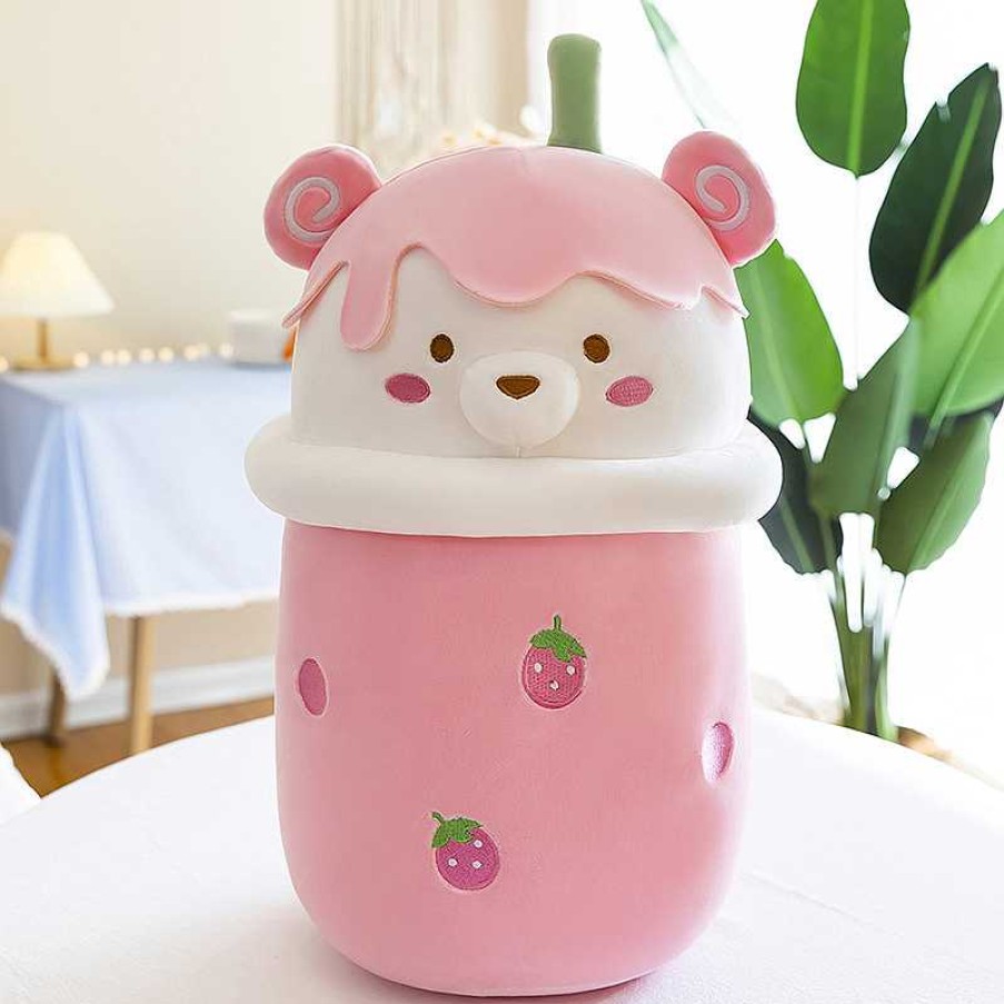 Plushies Kawaii Therapy | Kawaii Bubble Tea Bear Plush Xl Limited Edition