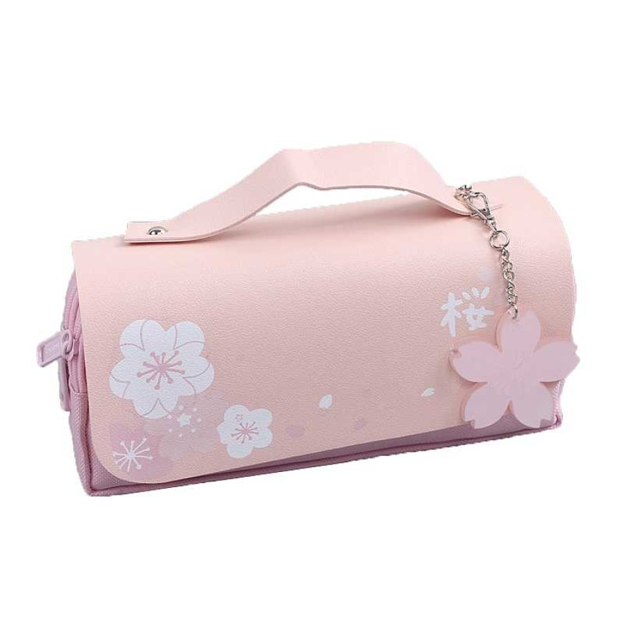 Stationery Kawaii Therapy | Kawaii Cherry Blossom Pastel Pencil Case Limited Edition