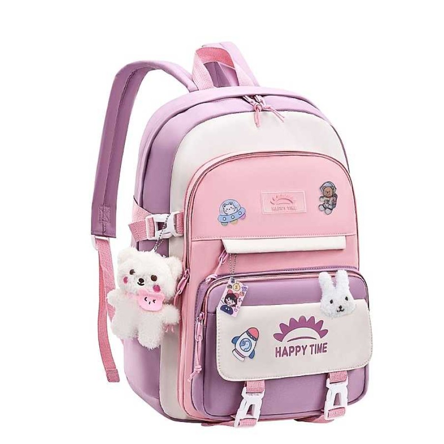 Bags Kawaii Therapy | Kawaii Large Capacity Waterproof Pastel School Backpack