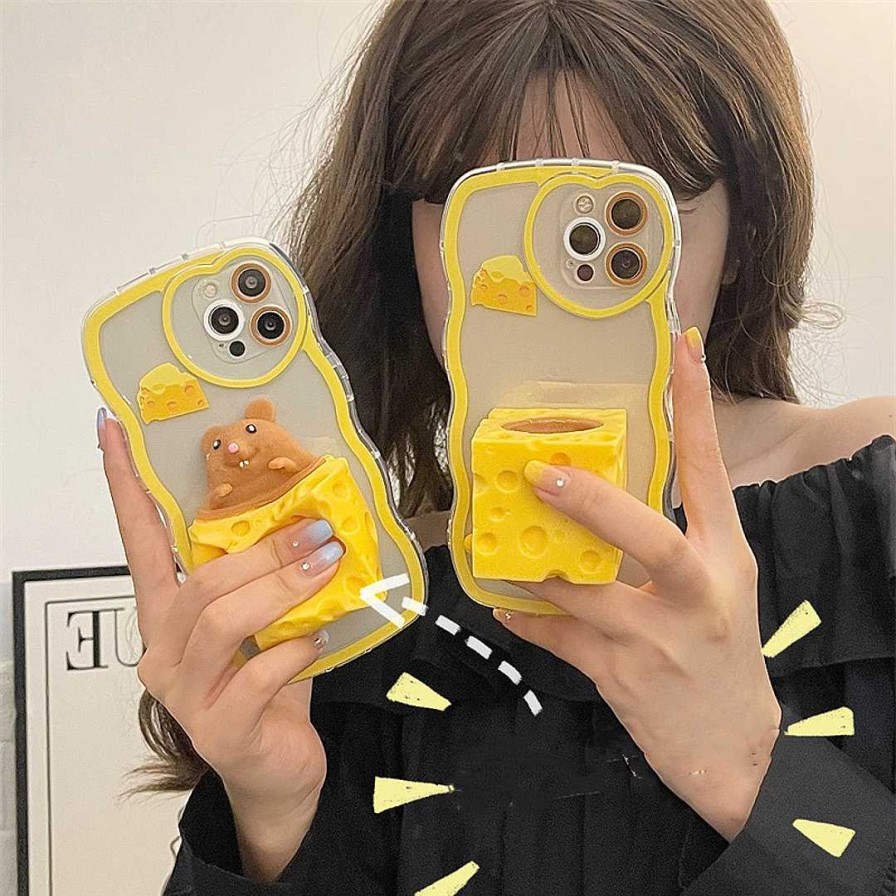 Accessories Kawaii Therapy | Kawaii 3D Pop Up Phone Case Limited Edition Cheese