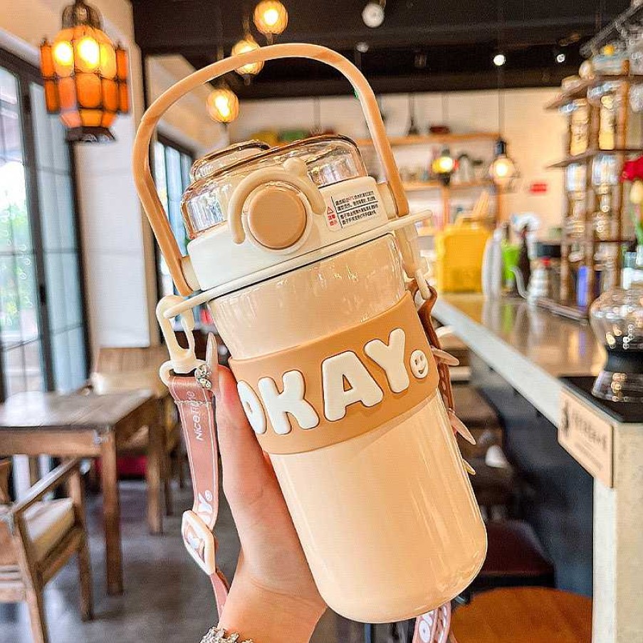 Bottles Kawaii Therapy | Kawaii Pastel Stainless Steel Flask (635Ml) Limited Edition