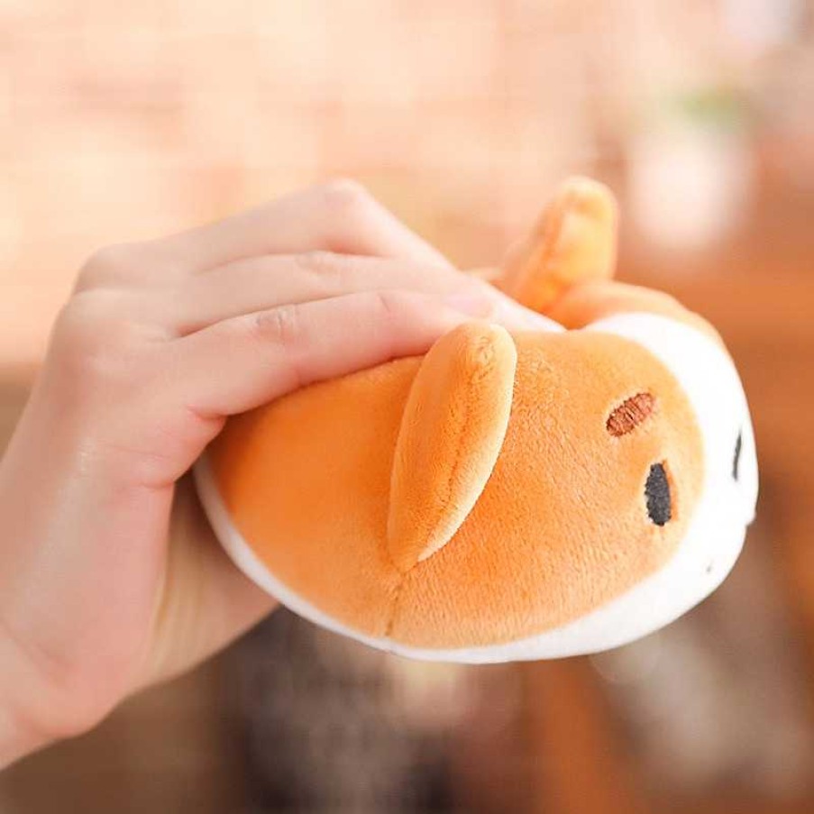 Plushies Kawaii Therapy | A Bag Of Kawaii Shiba Inu Pudding Plushies Brown