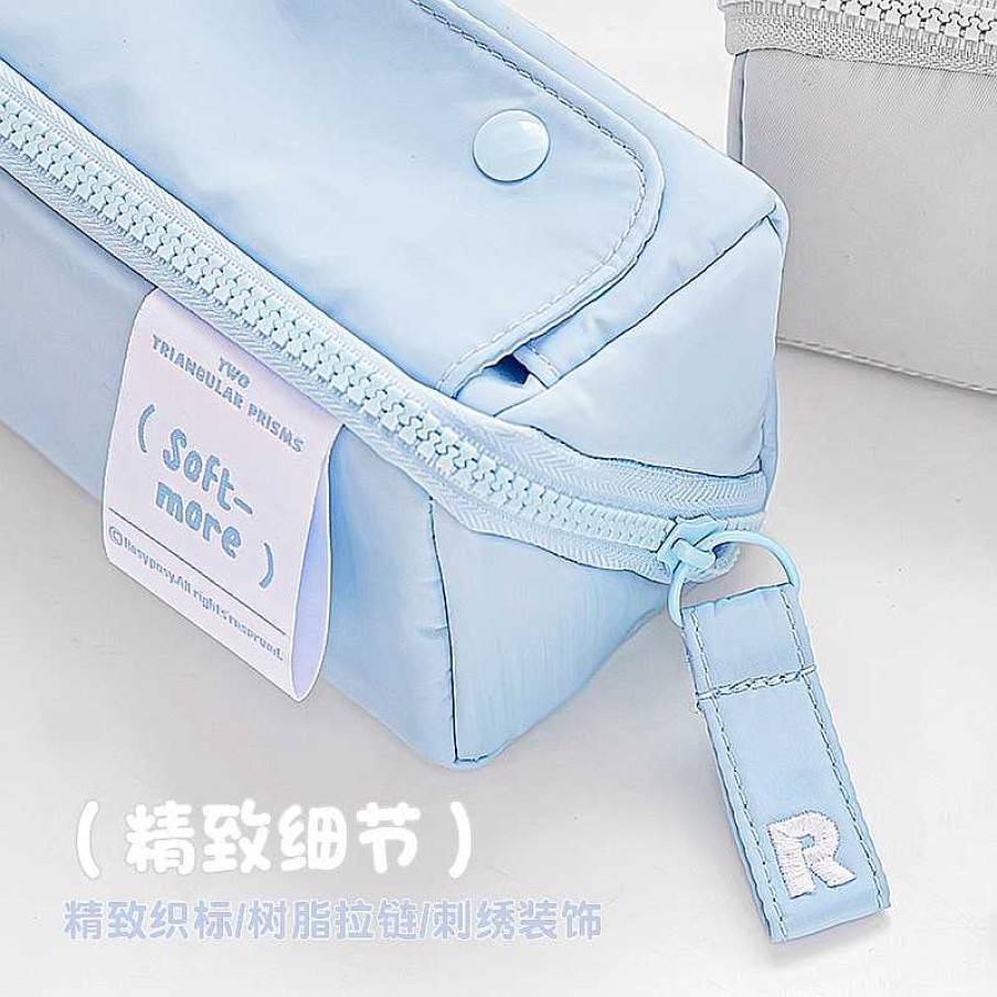 Stationery Kawaii Therapy | Kawaii Large Capacity Pastel Prism Zipper Pencil Case