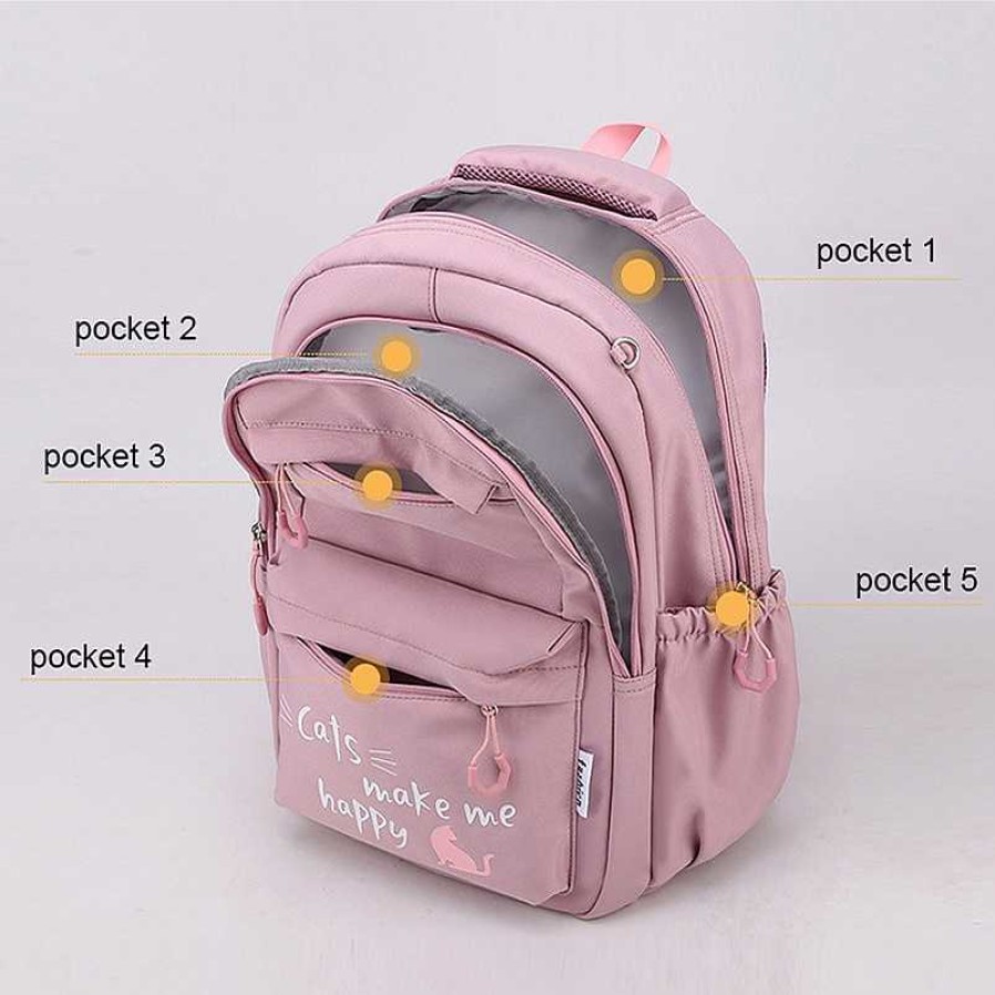 Bags Kawaii Therapy | Kawaii Cats Harajuku Large Capacity College Backpack