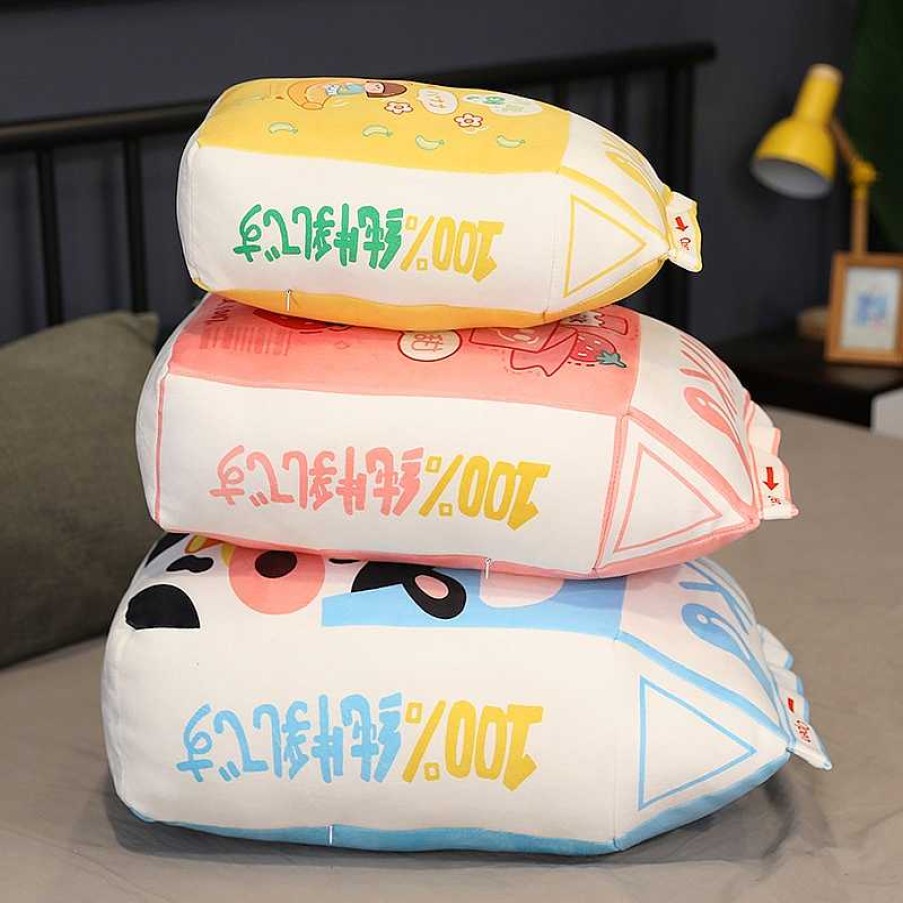 Plushies Kawaii Therapy | Kawaii Strawberry Milk Cushion Pillow (50Cm)