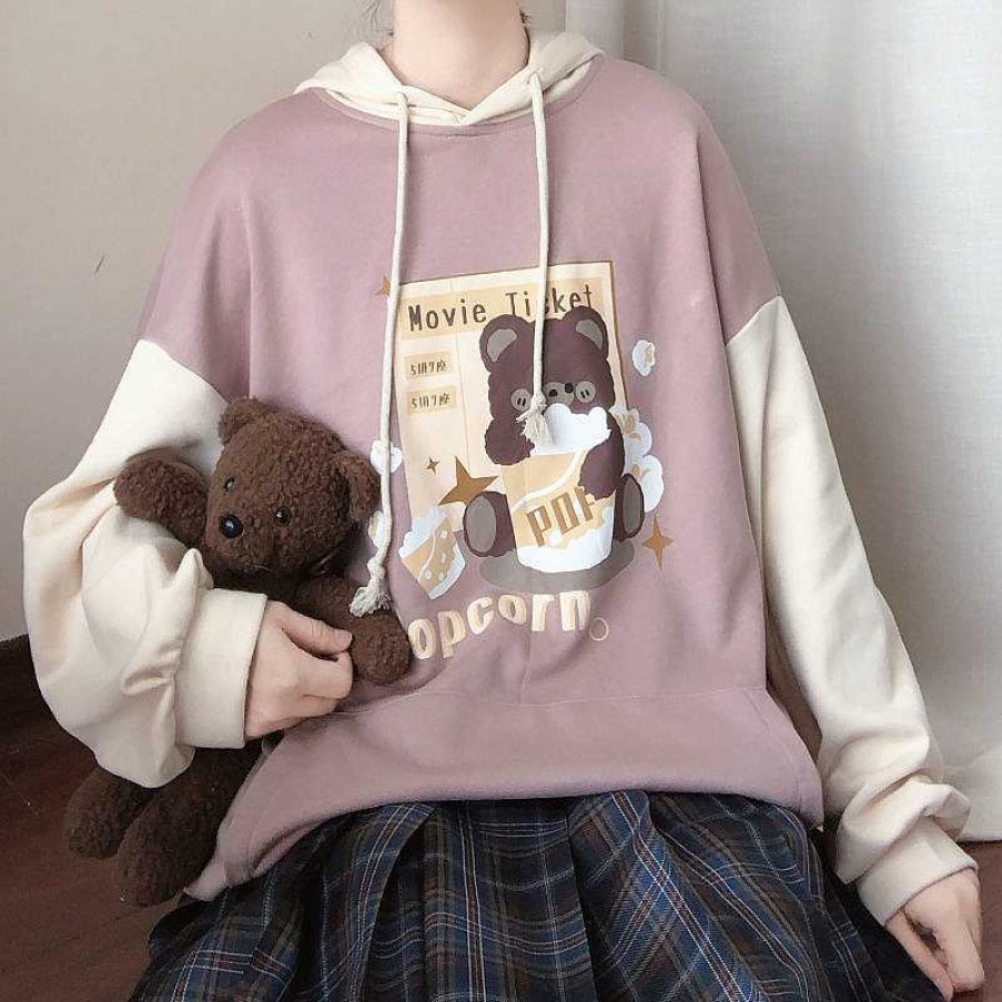 Clothing Kawaii Therapy | Kawaii Japanese Style Autumn Hoodie Limited Edition Bear