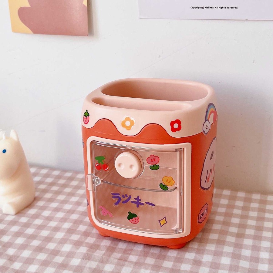 Accessories Kawaii Therapy | Kawaii Mini Gy Desk Organizer Limited Edition Pig