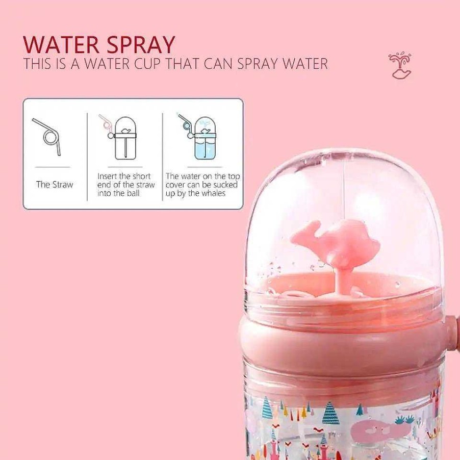 Bottles Kawaii Therapy | Kawaii Therapy Fountain Straw Bottle (260Ml) Limited Edition