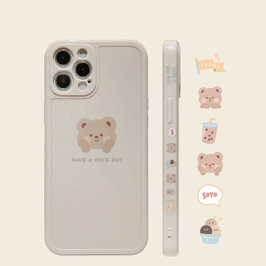 Accessories Kawaii Therapy | Kawaii Phone Case Bubble Tea Bear