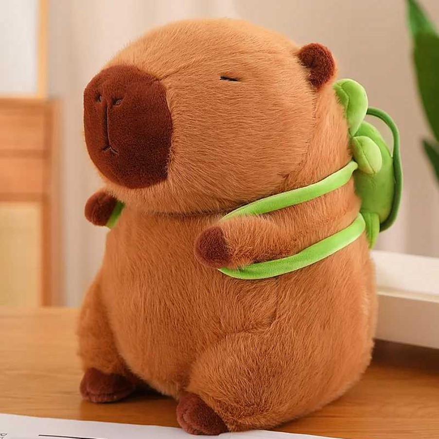 Plushies Kawaii Therapy | Kawaii Adorable Capybara Animal Plush Xl (40Cm) Brown