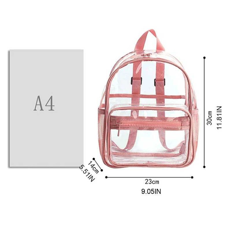 Bags Kawaii Therapy | Kawaii Clear Transparent College Backpack Limited Edition