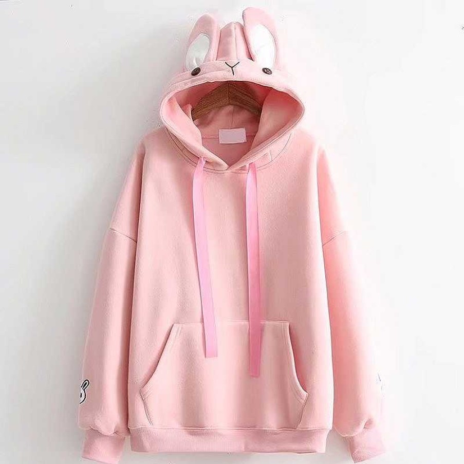 Clothing Kawaii Therapy | Kawaii Bunny Ears Harajuku Pullover Hoodie