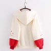 Clothing Kawaii Therapy | Kawaii Sakura Petal Bunny Hoodie Limited Edition