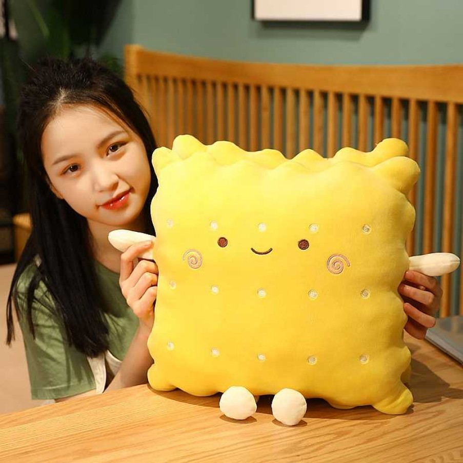 Plushies Kawaii Therapy | Kawaii Snacks Biscuit Pillow Plush