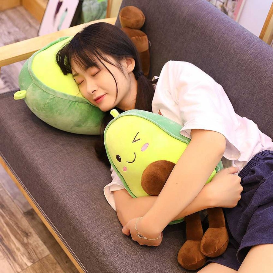 Plushies Kawaii Therapy | Kawaii Avocado Japanese Style Plush (60Cm) Green