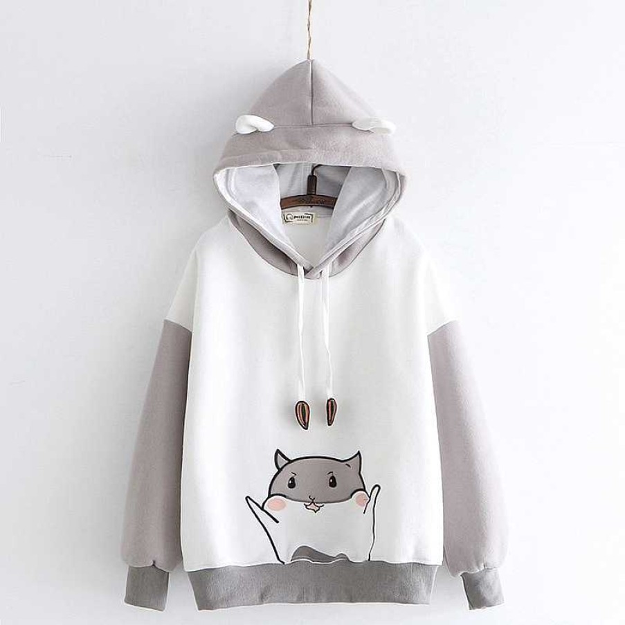 Clothing Kawaii Therapy | Kawaii Hamster Harajuku Hoodie Special Edition