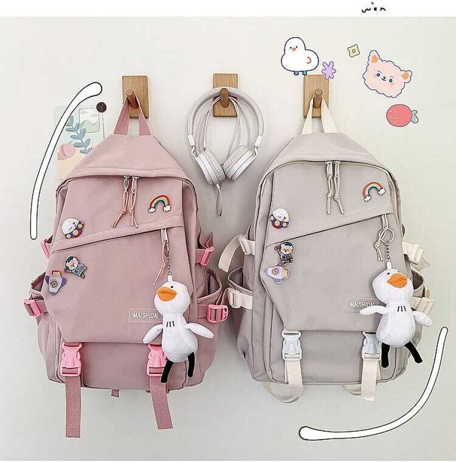 Bags Kawaii Therapy | Kawaii Canvas Korea Style Backpack Limited Edition