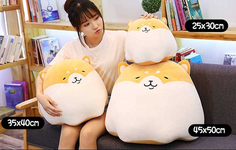 Plushies Kawaii Therapy | Kawaii Shiba Inu Pudding Plush (35Cm) Limited Edition