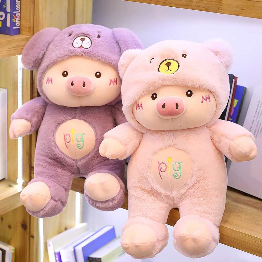 Plushies Kawaii Therapy | Kawaii Lovely Pig Dressed Up Plush Limited Edition