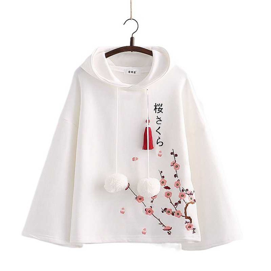 Clothing Kawaii Therapy | Kawaii Sakura Cherry Blossom Harajuku Hoodie