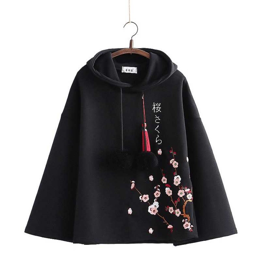 Clothing Kawaii Therapy | Kawaii Sakura Cherry Blossom Harajuku Hoodie