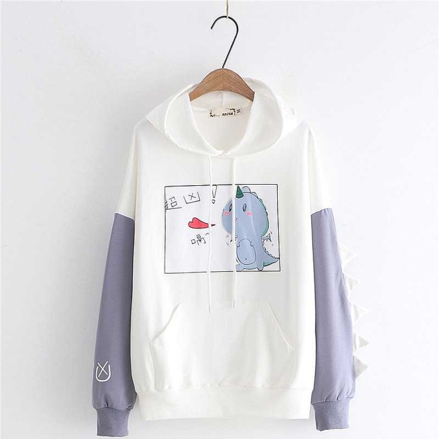 Clothing Kawaii Therapy | Kawaii Dinosaur Pastel Harajuku Hoodie Limited Edition