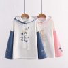 Clothing Kawaii Therapy | Kawaii Cherry Blossom Style Harajuku Pastel Hoodie