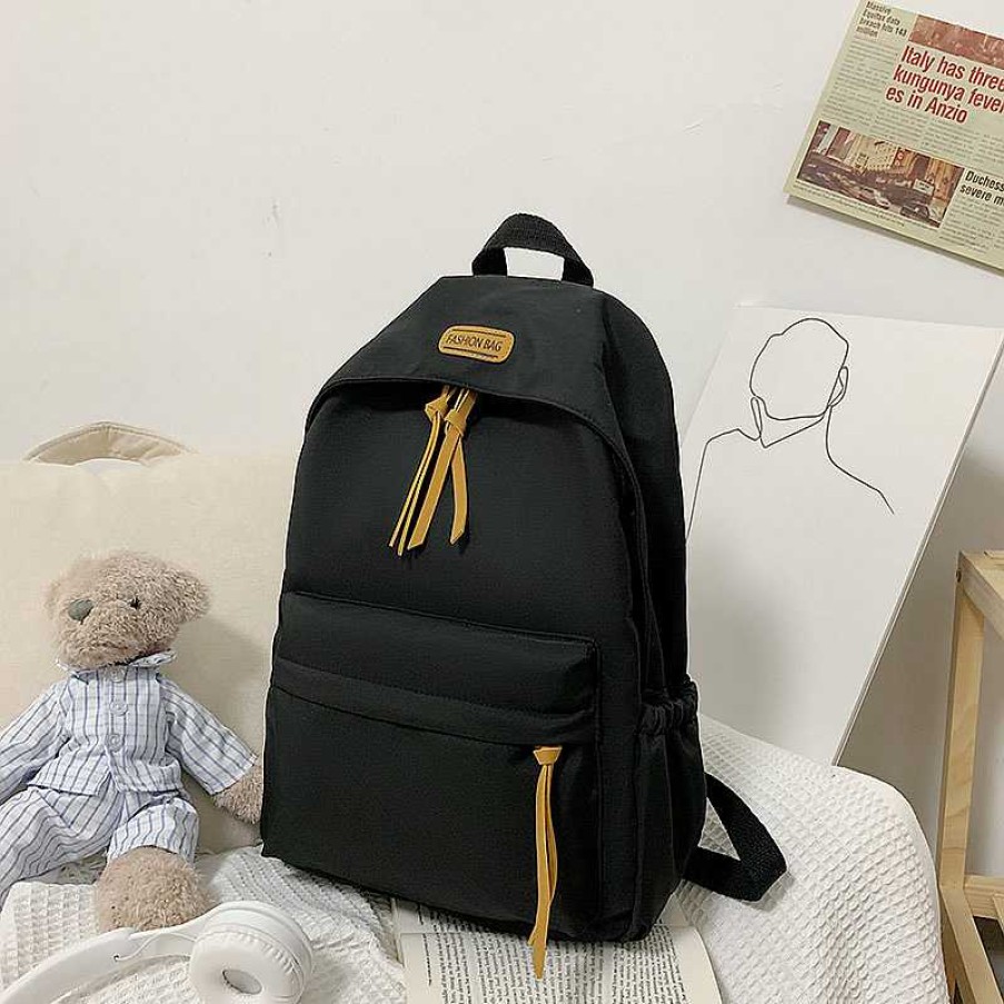 Bags Kawaii Therapy | Kawaii Solid Color Korea Style Canvas Backpack