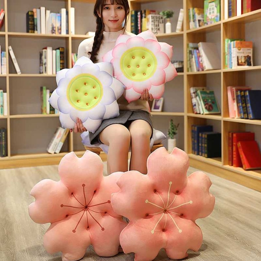 Plushies Kawaii Therapy | Kawaii Sakura Cherry Blossom Petal Cushion