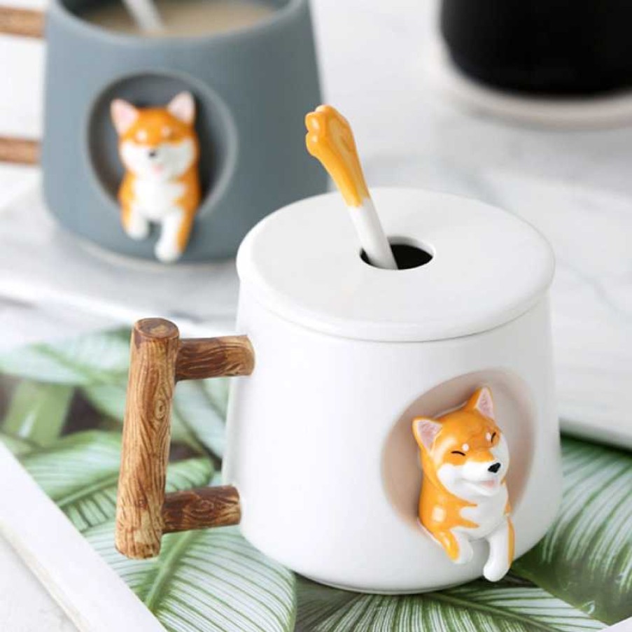 Bottles Kawaii Therapy | Kawaii Shiba Inu Ceramic Mug Limited Edition