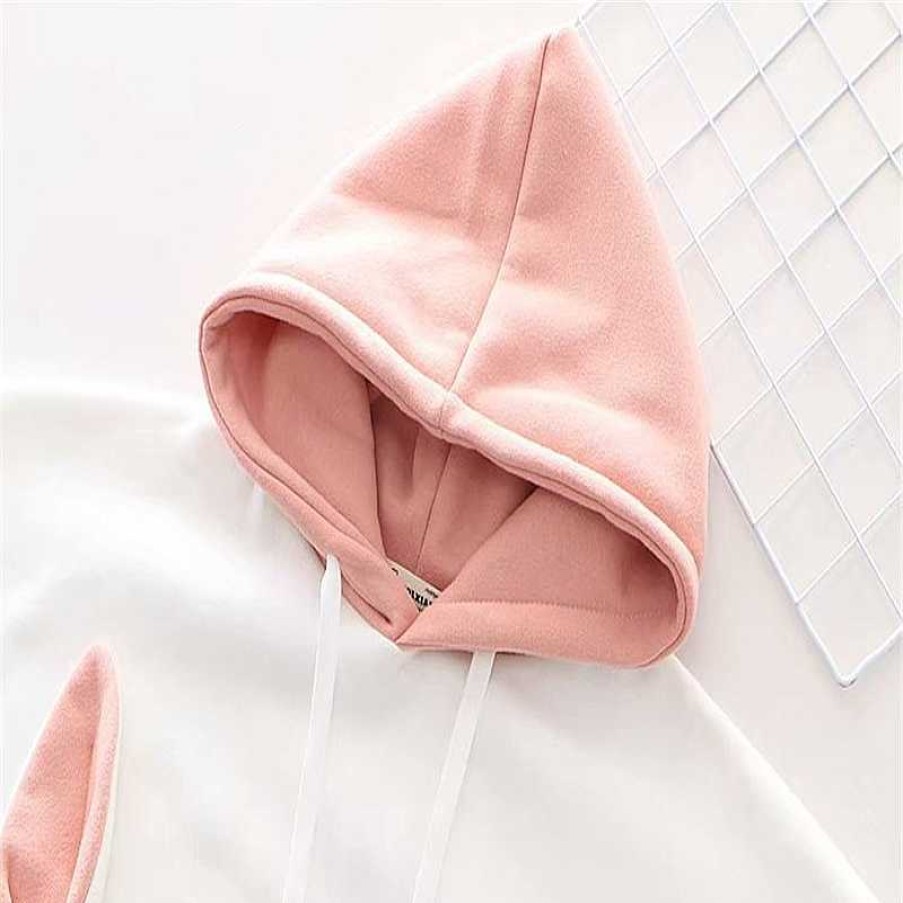 Clothing Kawaii Therapy | Kawaii Bunny Carrot Harajuku Hoodie Special Edition Pink