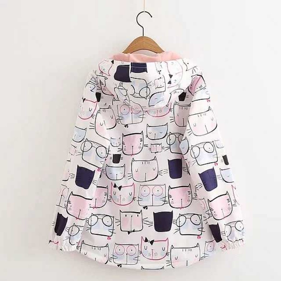 Clothing Kawaii Therapy | Kawaii Harajuku Cats Hoodie Limited Edition Multi