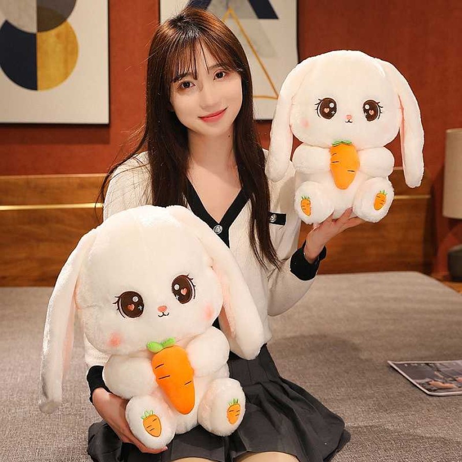 Plushies Kawaii Therapy | Kawaii Bunny Carrot Long Ears Plush Xl (50Cm)