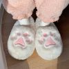 Accessories Kawaii Therapy | Kawaii Fluffy Cat Paw Cozy Slippers Limited Edition