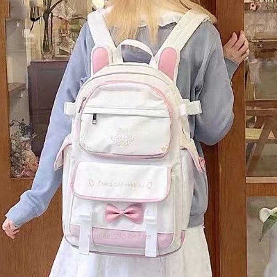 Bags Kawaii Therapy | Kawaii Japanese Style Bunny Ears Pastel Backpack